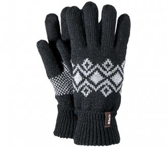 Barts Stavanger Gloves (black) wzór norweski